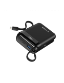 Външна батерия CANYON OnPower 204, 20000mAh, 22.5W бързо зареждане, вградени USB-C/Lightning кабели - CNS-CPB204B - 2