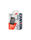 Външна батерия CANYON OnPower 204, 20000mAh, 22.5W бързо зареждане, вградени USB-C/Lightning кабели - CNS-CPB204B - 5