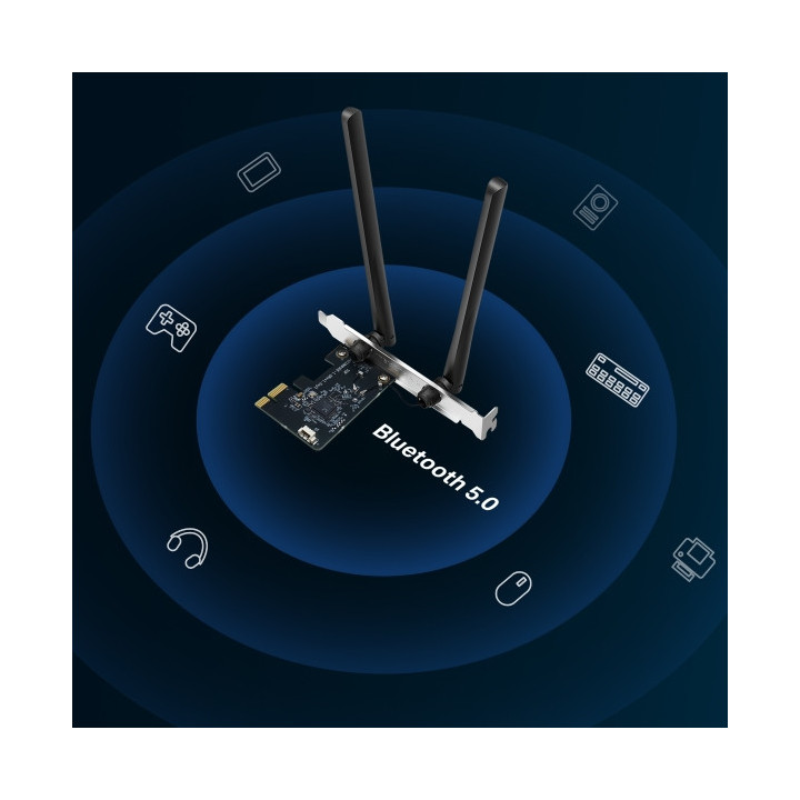 Безжичен PCIe адаптер MERCUSYS MA30E, AC1200, 2.4GHz, 2× антена - 3