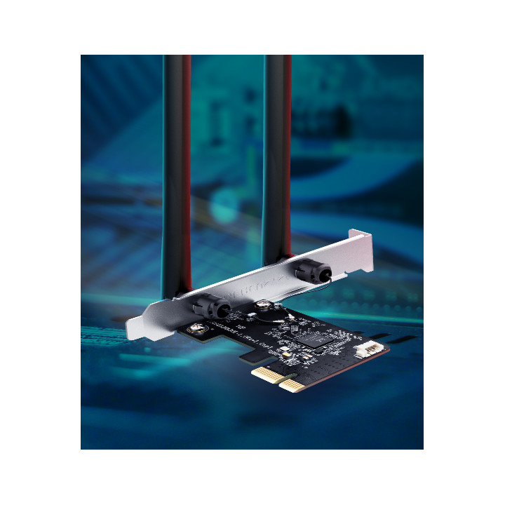 Безжичен PCIe адаптер MERCUSYS MA30E, AC1200, 2.4GHz, 2× антена - 6
