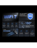 Wi-Fi адаптер Mercusys MA37BEH, USB 3.0, BE6500, 2 външни антени с висок коефициент на усилване - 3
