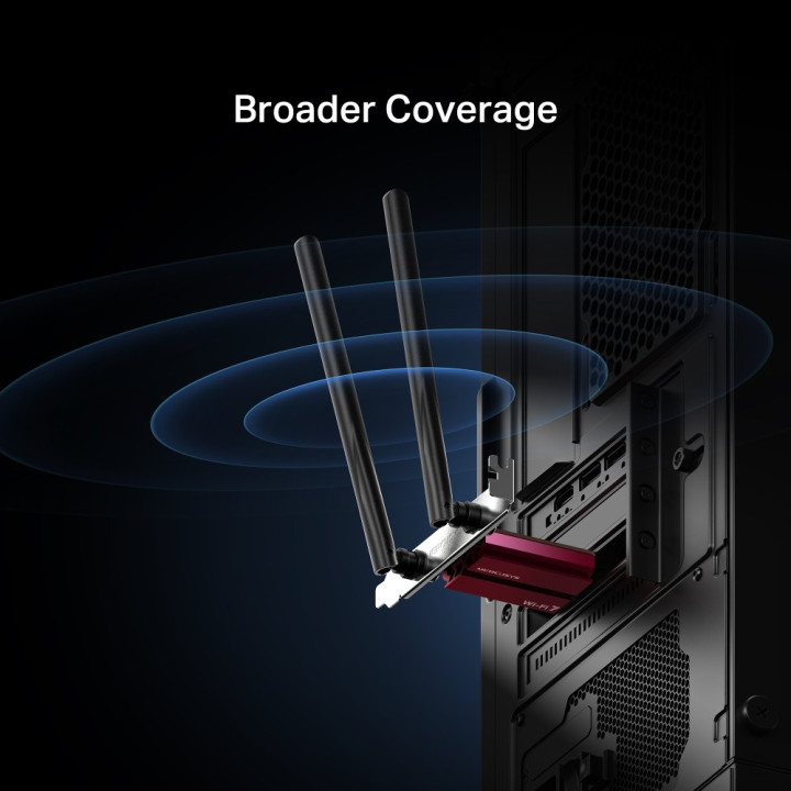 WiFi 7 адаптер Mercusys MA37BE, PCIe, Bluetooth 5.4, BE6500 - 7