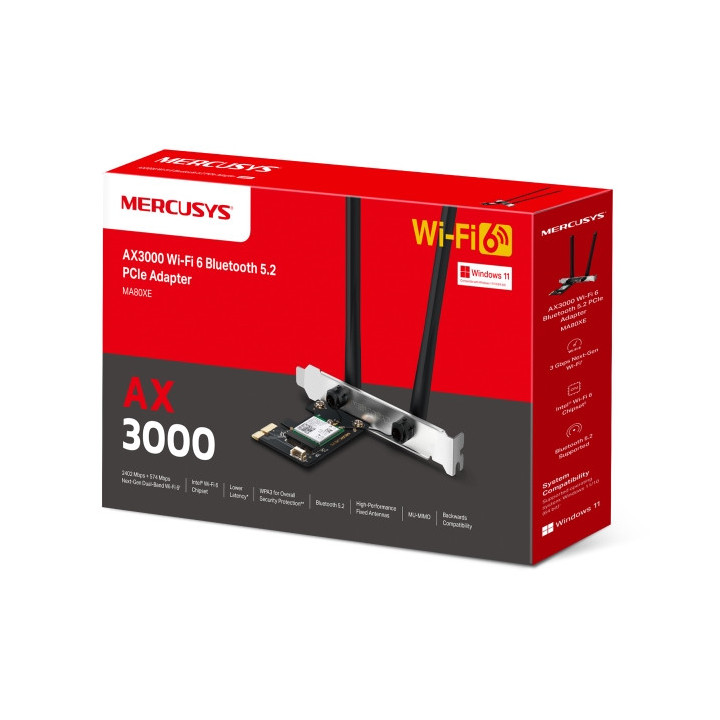 Безжичен адаптер Mercusys MA80XE, Wi-Fi 6 AX3000 - 10