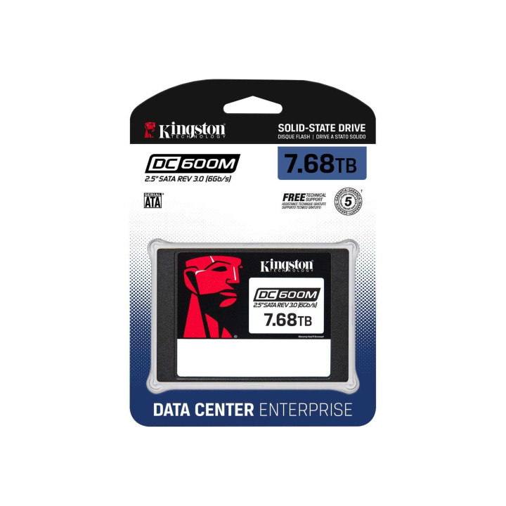 SSD диск Kingston DC600M, 512GB SATA III 3D TLC 560MB/s - SEDC600M/7680G - 3