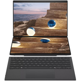 Лаптоп ASUS Zenbook Duo UX8407AA-SN130X, 14" OLED 3K Touch, Intel Core Ultra 9 386H, 32GB LPDDR5X, 2TB SSD, Windows 11 Pro - 90N