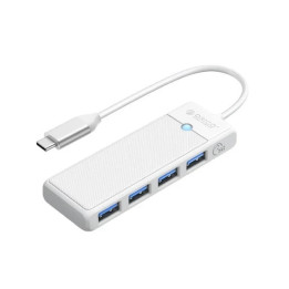 USB хъб Orico PAPW4A-C3-015-WH, USB 3.1 Type-C, 4x USB 3.0, 5 Gbps - PAPW4A-C3-015-WH-EP - 1