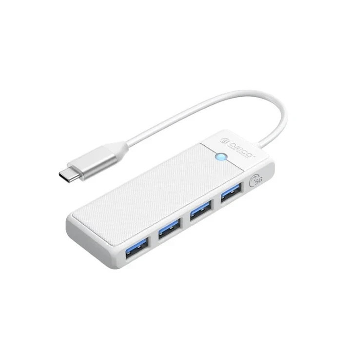 USB хъб Orico PAPW4A-C3-015-WH, USB 3.1 Type-C, 4x USB 3.0, 5 Gbps - PAPW4A-C3-015-WH-EP - 1