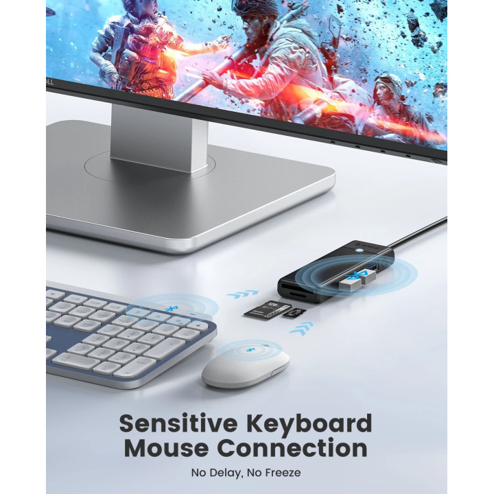 USB хъб Orico PAPW4A-C3-015-WH, USB 3.1 Type-C, 4x USB 3.0, 5 Gbps - PAPW4A-C3-015-WH-EP - 6