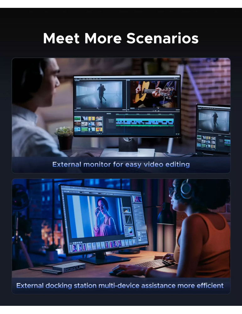 Кабел Orico Thunderbolt 5, USB-C към USB-C, 80Gbps, 240W PD, 1m, Черен - TBZ5-10-BK-BP - 7