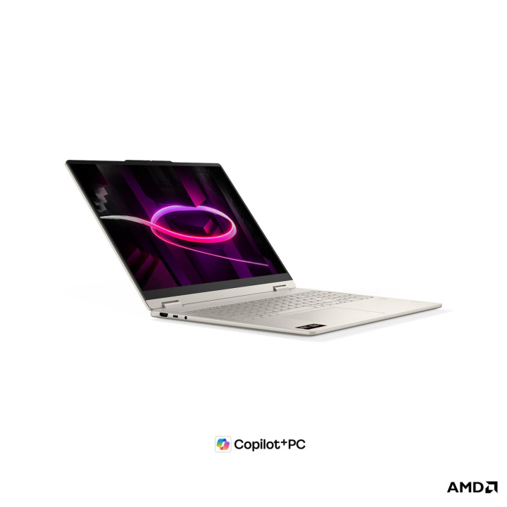 Лаптоп Lenovo Yoga 7 2-in-1 16AGP11, 16" WUXGA OLED, AMD Ryzen AI 7 445, 24GB LPDDR5X, 1TB SSD, Windows 11 Home - 83TF000XBM - 3