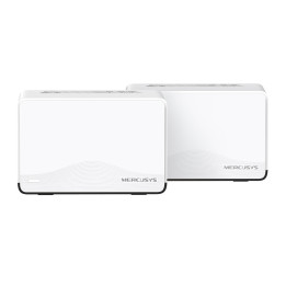 Безжична Wi-Fi 7 Mesh система Mercusys Halo H27BE (2-pack), BE3600, 2.4GHz 688Mbps, 3× 1Gbps портове - 1