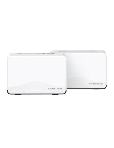 Безжична Wi-Fi 7 Mesh система Mercusys Halo H27BE (2-pack), BE3600, 2.4GHz 688Mbps, 3× 1Gbps портове - 1