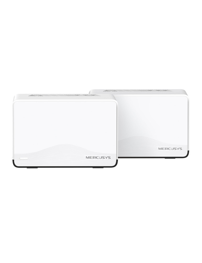 Безжична Wi-Fi 7 Mesh система Mercusys Halo H27BE (2-pack), BE3600, 2.4GHz 688Mbps, 3× 1Gbps портове - 1
