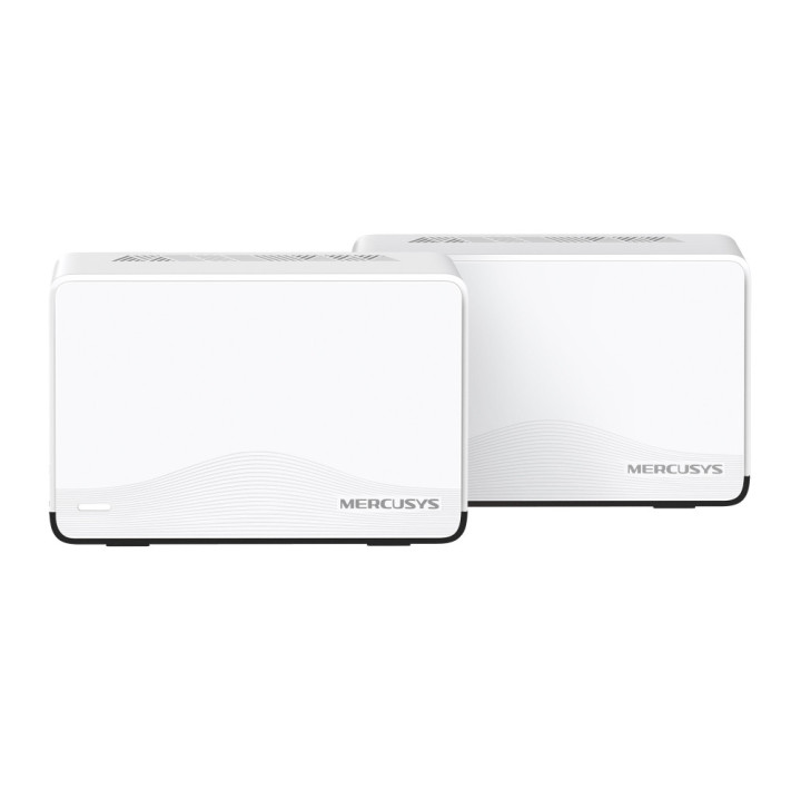Безжична Wi-Fi 7 Mesh система Mercusys Halo H27BE (2-pack), BE3600, 2.4GHz 688Mbps, 3× 1Gbps портове - 1