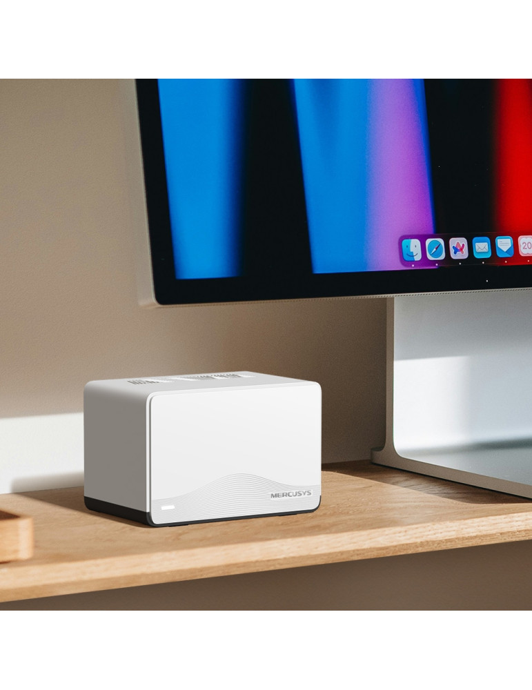 Безжична Wi-Fi 7 Mesh система Mercusys Halo H27BE (2-pack), BE3600, 2.4GHz 688Mbps, 3× 1Gbps портове - 2