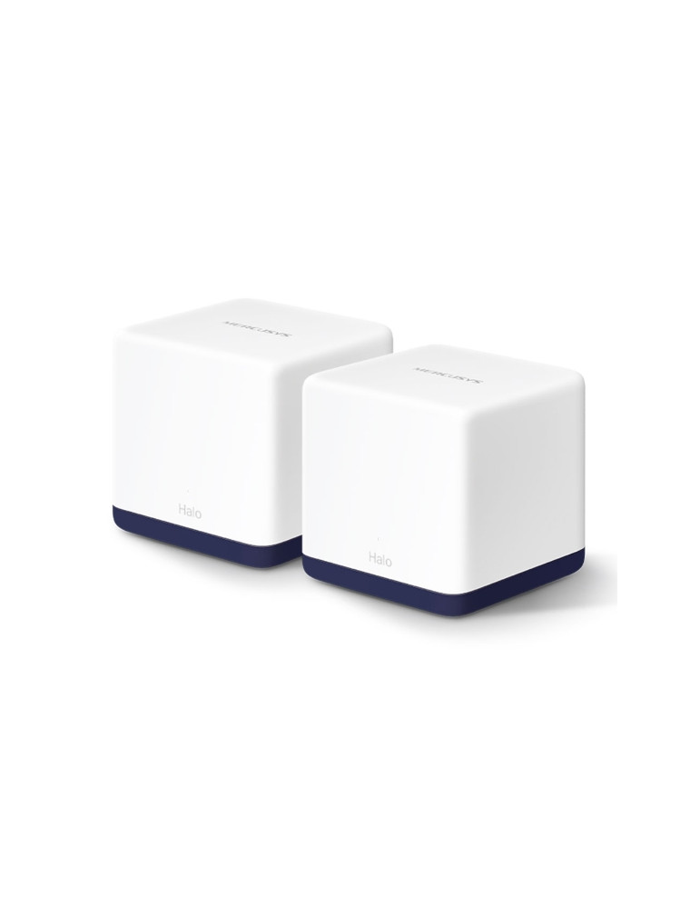 Безжична Wi-Fi Mesh система Mercusys Halo H50G (2-pack), AC1900, 2.4GHz 600Mbps, Вътрешни антени - 1