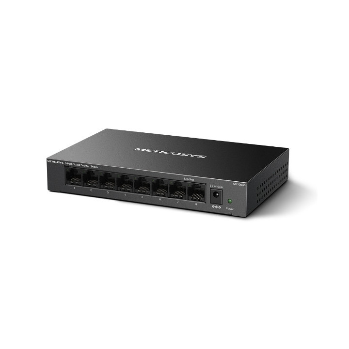 Мрежов комутатор Mercusys MS108GS, 8 портова, 1Gbps - 3