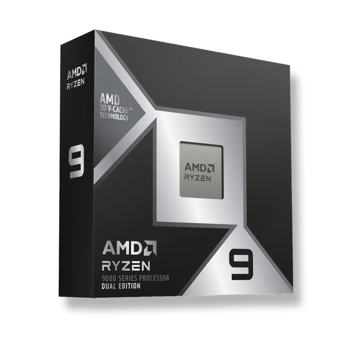 Процесор AMD RYZEN 9 9950X3D2 Dual Edition, 16-Core, 4.3 GHz, 192MB, 200W, AM5, BOX, без охладител - 100-100001978WOF - 1