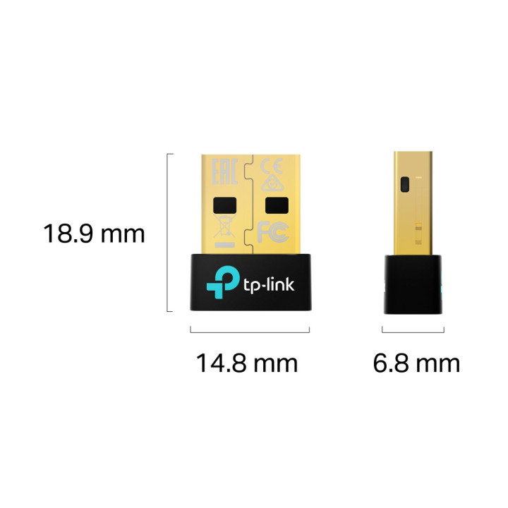 Bluetooth адаптер TP-Link UB600, Bluetooth 6.0 Nano USB - 2