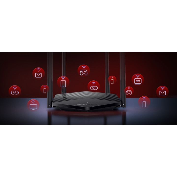 WiFi рутер Mercusys MR1500X, AX1500 Dual-Band - 8