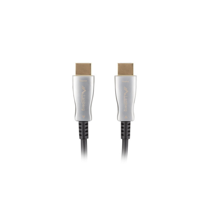 HDMI кабел Lanberg, 10m optical HDMI M/M v2.0 черен - CA-HDMI-20FB-0100-BK - 2