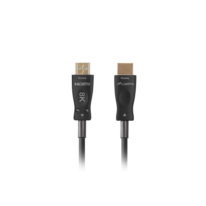 HDMI кабел Lanberg, 50m, HDMI M/M v2.1 оптичен черен AOC - CA-HDMI-30FB-0500-BK - 2