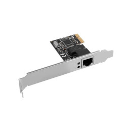 Мрежова карта LANBERG PCE-1GB-201, PCI Express x1, Gigabit Ethernet, Low Profile - PCE-1GB-201 - 1