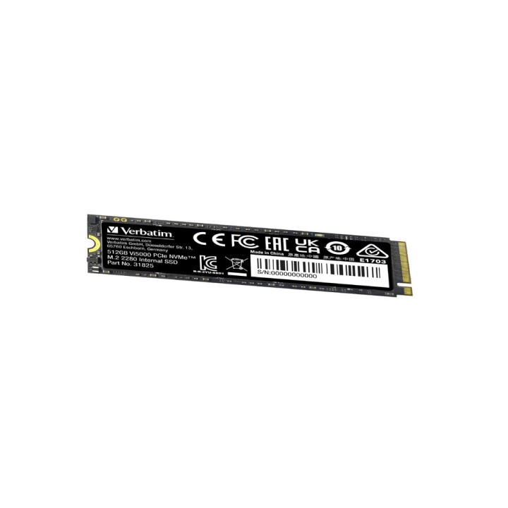 SSD диск Verbatim Vi5000, 512GB NVMe PCIe Gen 4 M.2, 5000/2500 MB/s - 31825 - 4