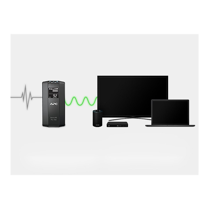 Захранване APC Back UPS RS LCD, 700VA 420W, 120V, LCD дисплей - BR700G - 6