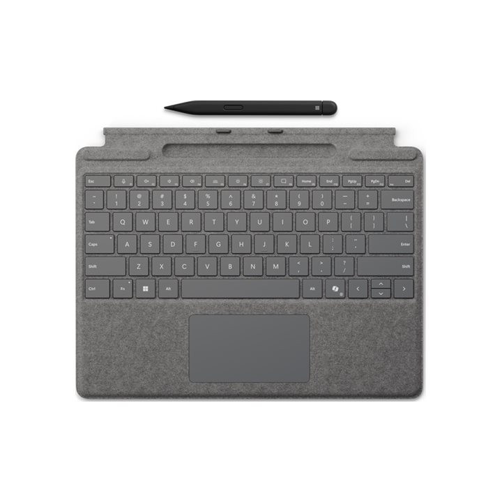 Kлавиатура Microsoft Surface Pro Typecover, QWERTY Dutch, Platinum - 8X8-00170 - 1