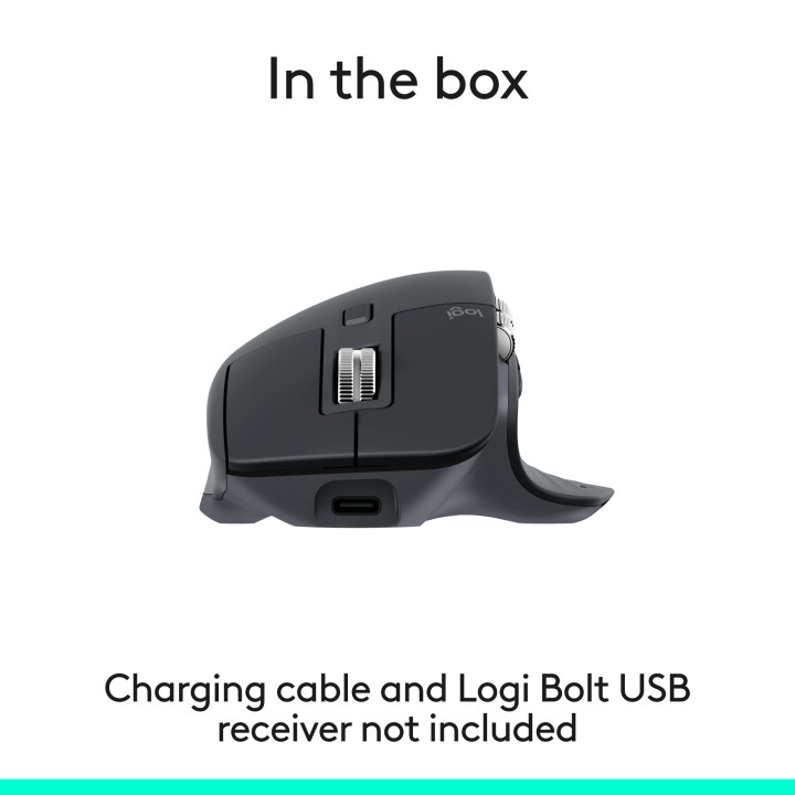 Безжична геймърска мишка Logitech MX Master 3S, Bluetooth, 8000 DPI, 7 бутона - 910-007501 - 2