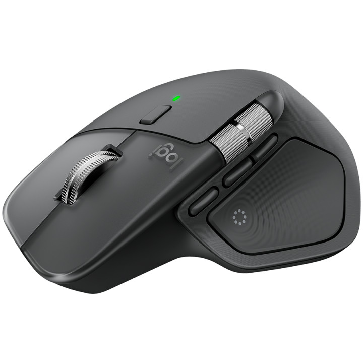 Безжична мишка Logitech MX Master 4 for Business, Graphite, 8000 DPI, Bluetooth/2.4GHz - 910-007617 - 2