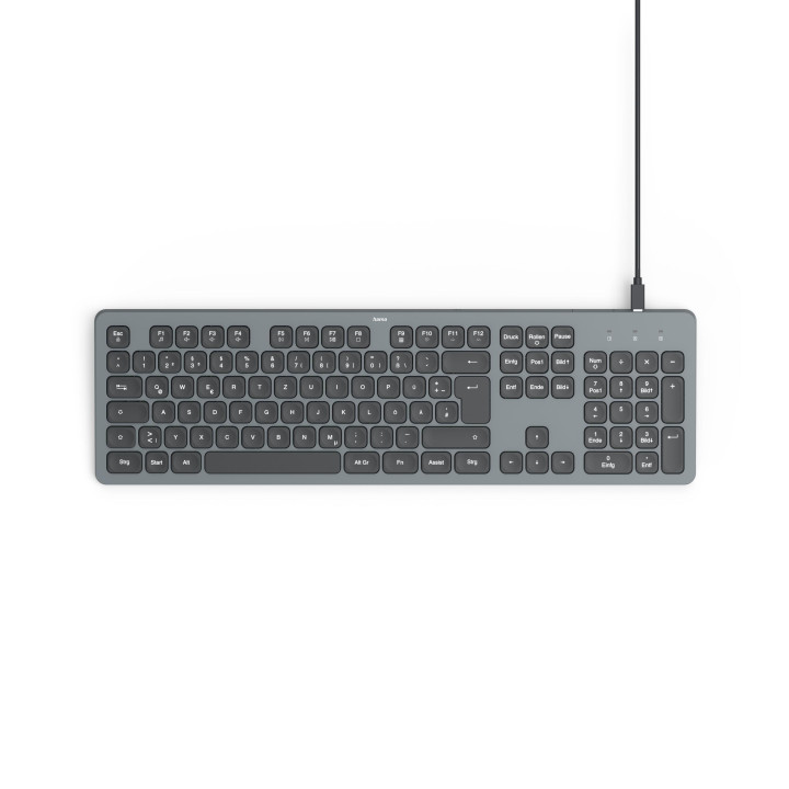 Клавиатура HAMA CK-400, USB, светеща, БДС - HAMA-173058 - 1