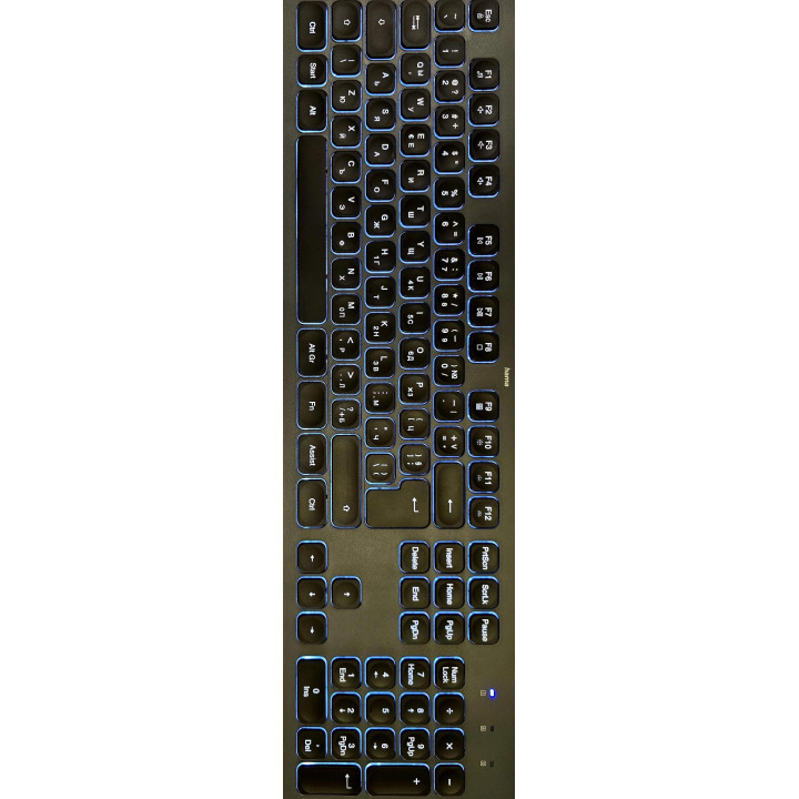 Клавиатура HAMA CK-400, USB, светеща, БДС - HAMA-173058 - 5
