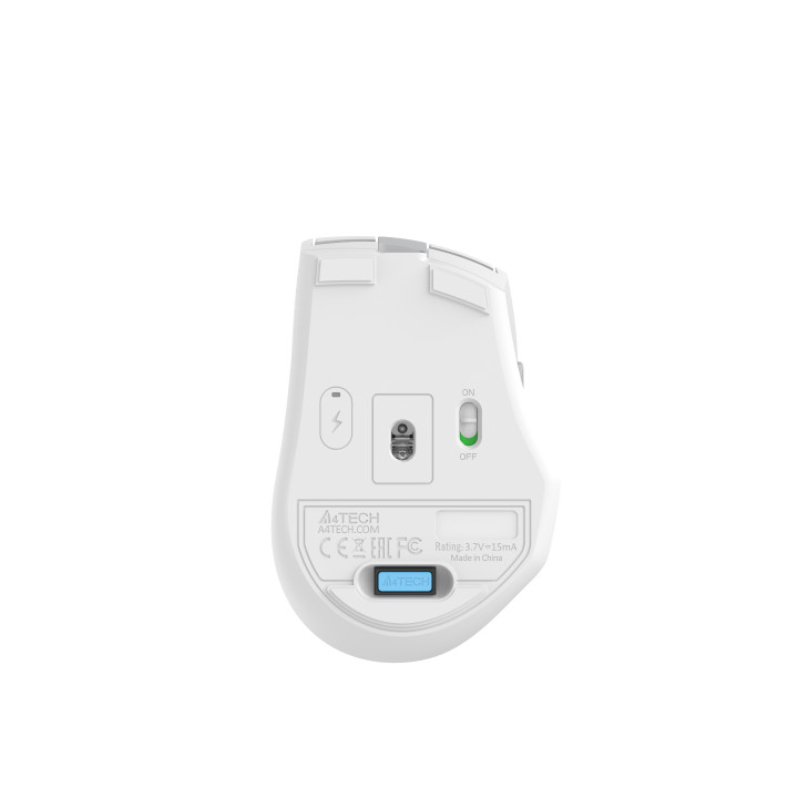 Безжична мишка A4tech FG35CS Plus, Безжична 2.4GHz, Оптичен сензор, Nano USB -A4-MOUSE-FG35CS-WHITE - 4