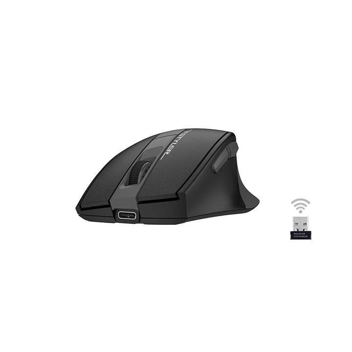 Безжична мишка A4tech FG35CS Plus, Сива, Оптичен сензор, Nano USB приемник - A4-MOUSE-FG35CS-GREY - 2