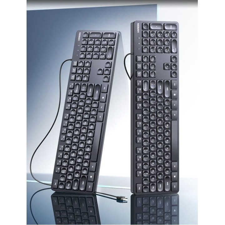 Клавиатура Ugreen KU004, Мембранна, USB, БДС Кирилизация, 1.5m - 45205 - 5