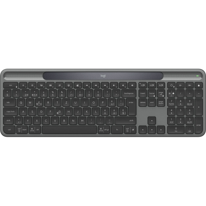 Безжична мишка Logitech Signature Slim Solar+, Bluetooth, USB nano приемник, Нископрофилни клавиши, Numpad - 920-013764 - 1