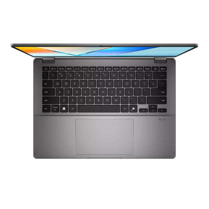 Лаптоп ASUS VivoBook 14 Flip TP3407SA-SG155W, 14" OLED WUXGA тъч, Intel Core Ultra 7 258V, 32GB LPDDR5X, 1TB SSD, Windows 11 Hom