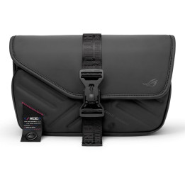 Чанта за лаптоп ASUS ROG Slash Sling Bag BC3004, Полиестер/PU кожа, Черна, 33x18x9.5см - 90XB09Y0-BME000 - 1