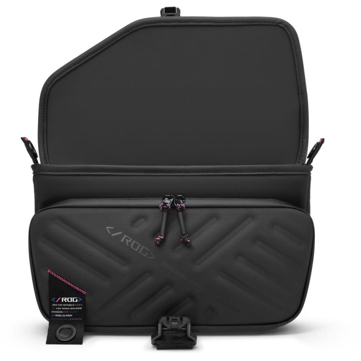 Чанта за лаптоп ASUS ROG Slash Sling Bag BC3004, Полиестер/PU кожа, Черна, 33x18x9.5см - 90XB09Y0-BME000 - 6