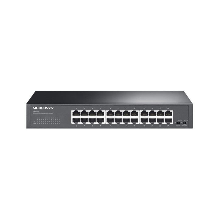 Мрежов комутатор Mercusys MS124GS, 24 портa Gigabit Ethernet, Rackmount - 1
