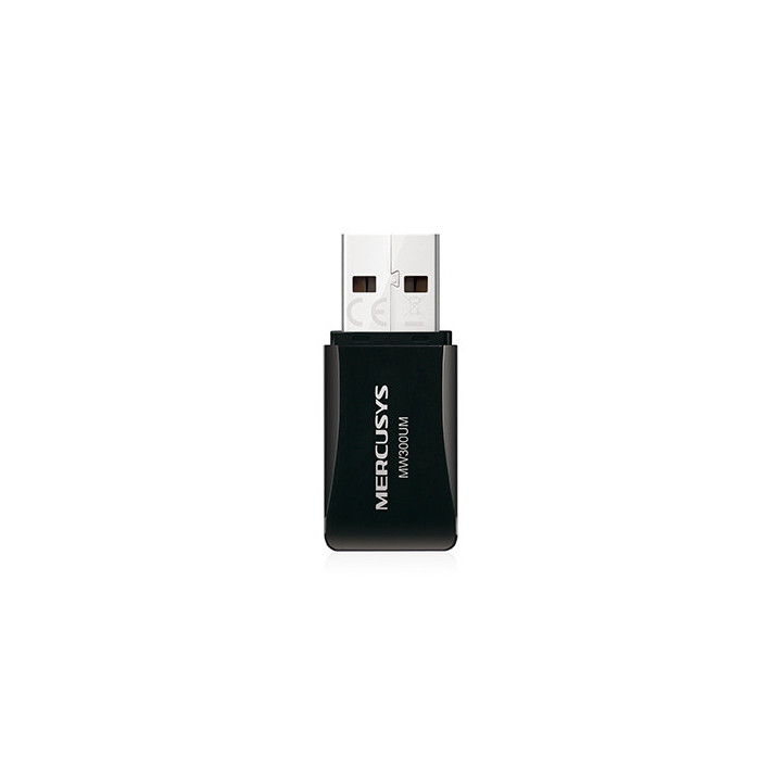 Безжичен мини USB адаптер Mercusys MW300UM, N300 802.11n - 6