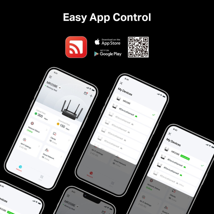 Wi-Fi 7 рутер Mercusys MR25BE, BE3600, Desktop - 9