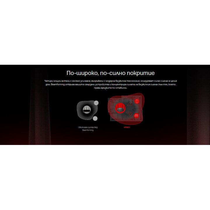 WiFi рутер Mercusys MR60X, 2-лентов WiFi 6 AX1500 - 8