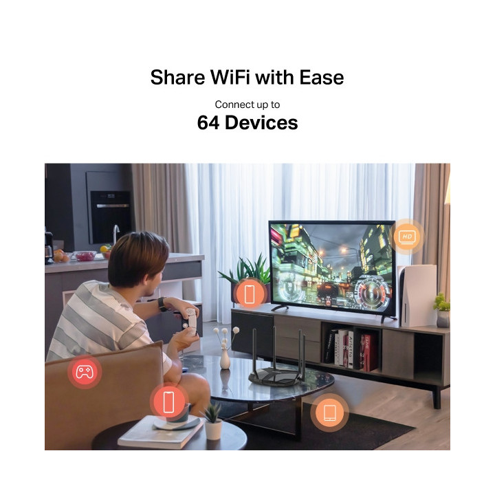 Безжичен рутер Mercusys MB235-4G, 4G+ Cat6, AC1200, Dual Band, Gigabit  - 9