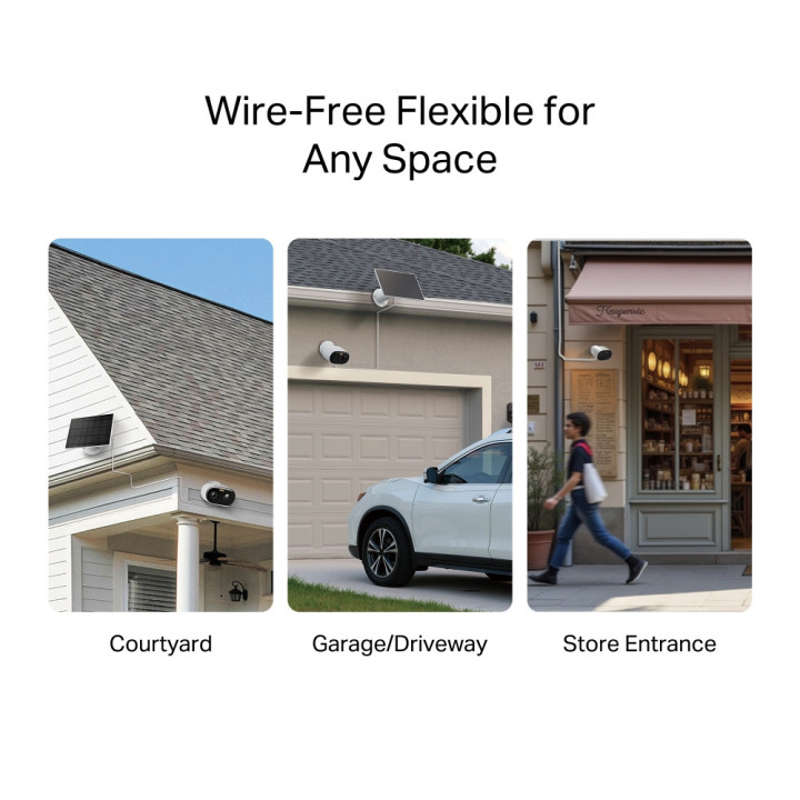 Охранителна камера Mercusys MC410 KIT, 3MP, Full-Color Night Vision, IP65, соларно захранване - 6