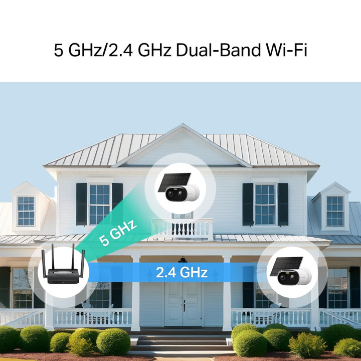 Охранителна камера Mercusys MC410 KIT, 3MP, Full-Color Night Vision, IP65, соларно захранване - 8