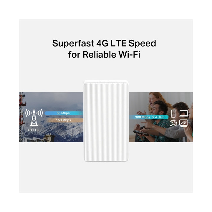 Безжичен  4G LTE рутер MERCUSYS MB112-4G, 300 Mbps - 7
