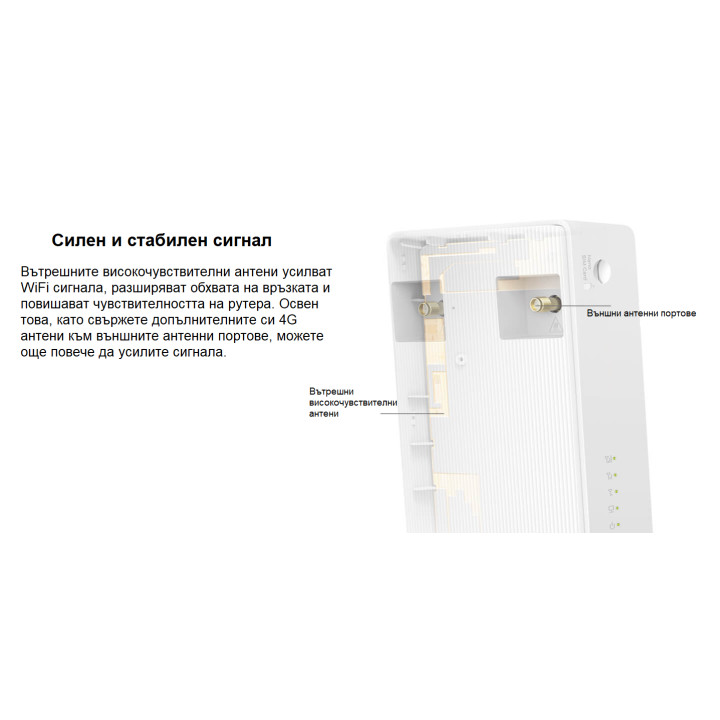 Безжичен 4G LTE рутер MERCUSYS MB130-4G, AC1200 Dual Band - 2